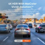 دوربین خودرو سونتی می | 70Mai Dash Cam 4K A810 با کیفیت 4K، GPS داخلی و فناوری دید در شب