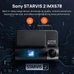 دوربین خودرو سونتی می | 70Mai Dash Cam 4K A810 با کیفیت 4K، GPS داخلی و فناوری دید در شب