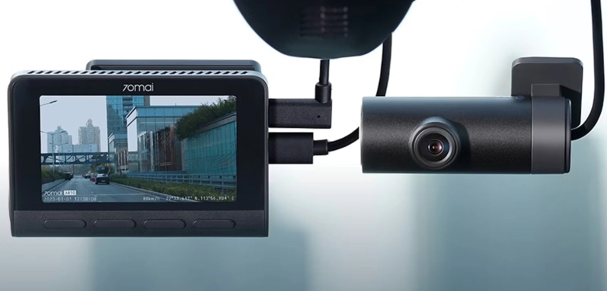 دوربین خودرو سونتی می | 70Mai Dash Cam 4K A810 با کیفیت 4K، GPS داخلی و فناوری دید در شب