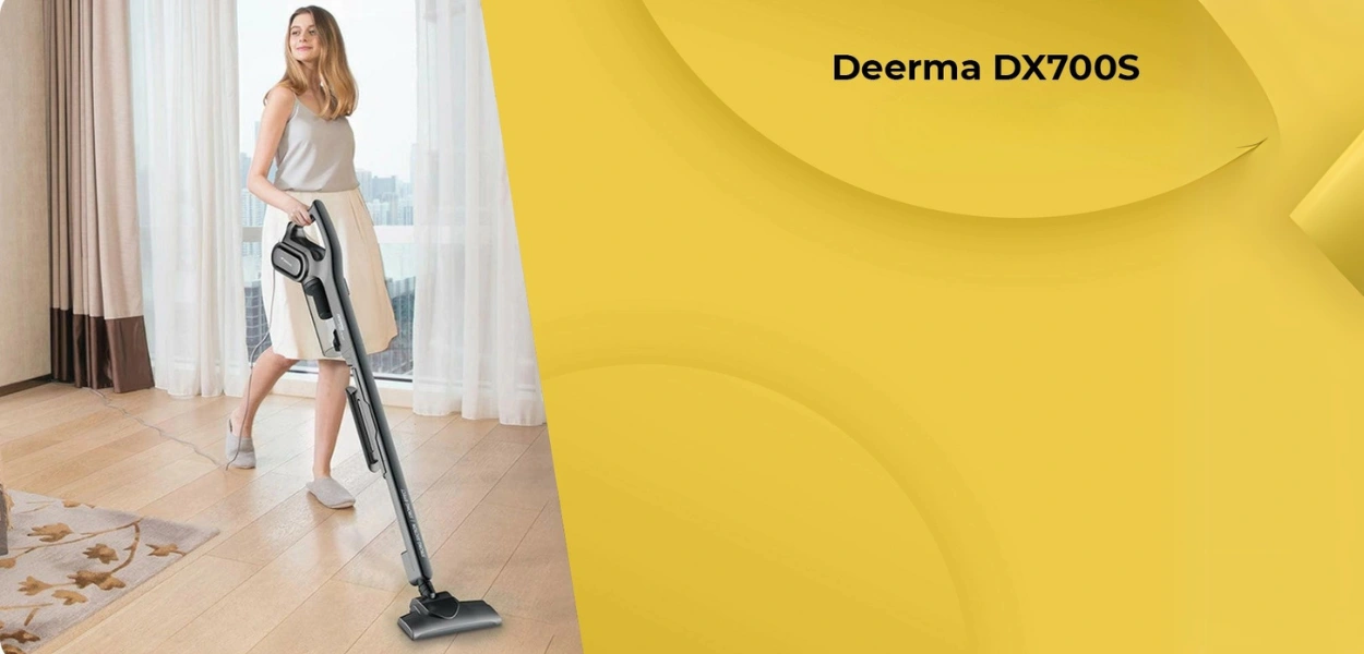 جارو شارژی درما | Deerma DX700S Vacuum Cleaner با قدرت مکش بالا، طراحی سبک و سیستم فیلتراسیون پیشرفته