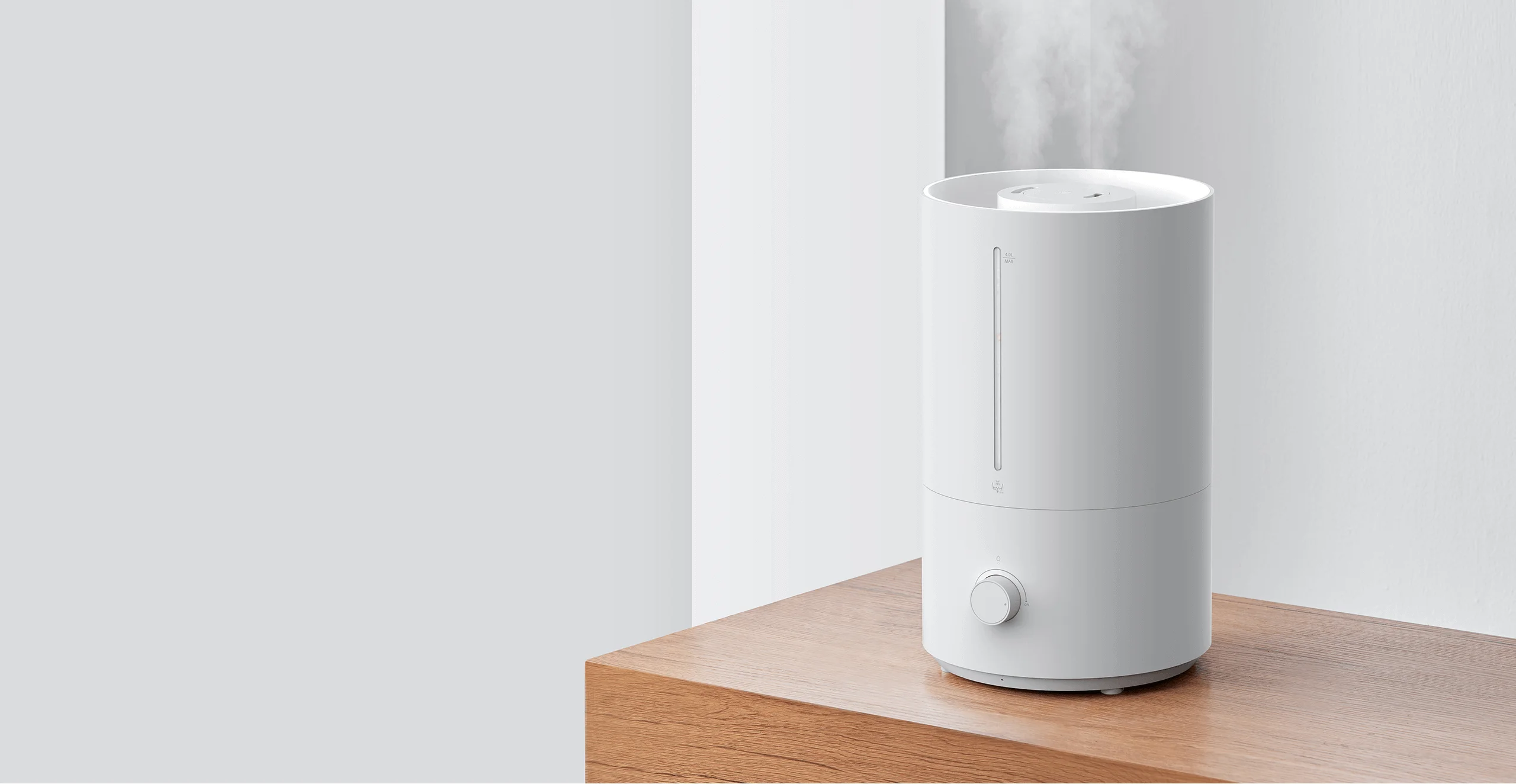 رطوبت‌ ساز شیائومی نسخه 2 لایت | Mi Humidifier 2 Lite با ظرفیت ۴ لیتری، رطوبت‌سازی ۳۰۰ میلی‌لیتر در ساعت