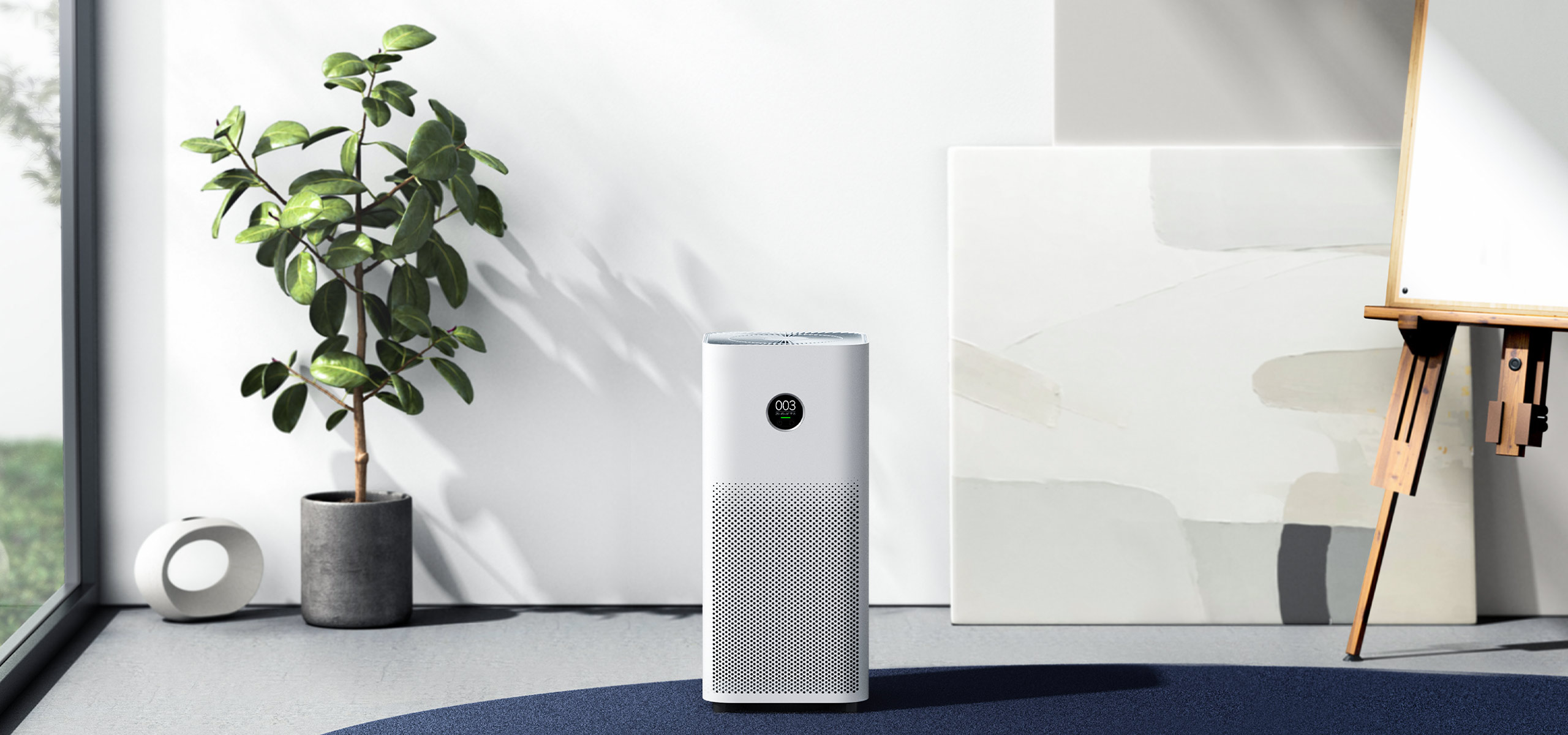 تصفیه‌کننده هوا شیائومی | Mi Smart Air Purifier 4 با نرخ تحویل هوای پاک 400 مترمکعب در ساعت و پوشش مؤثر 28 تا 48 مترمربع