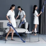 Deerma DX810 Handheld Vacuum Cleaner با طراحی 2 در 1، توان 600 وات، و فیلتر HEPA
