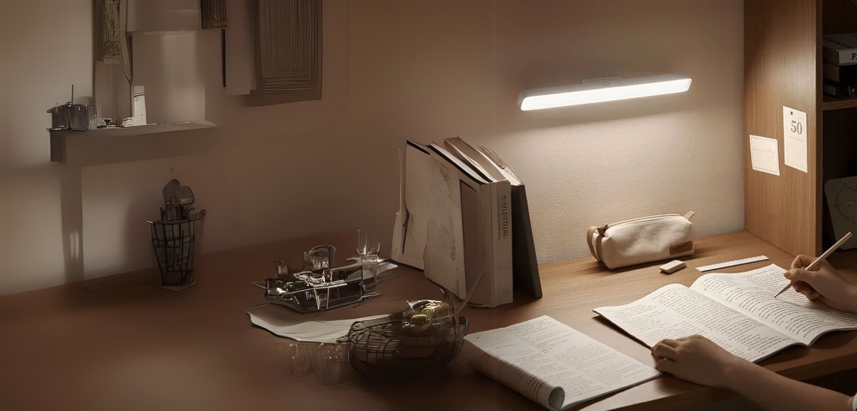 چراغ مطالعه مغناطیسی شیائومی | Mi Magnetic Reading Light Bar با سر لامپ ۳۶ سانتی‌متری و شاخص نمود رنگ بالا