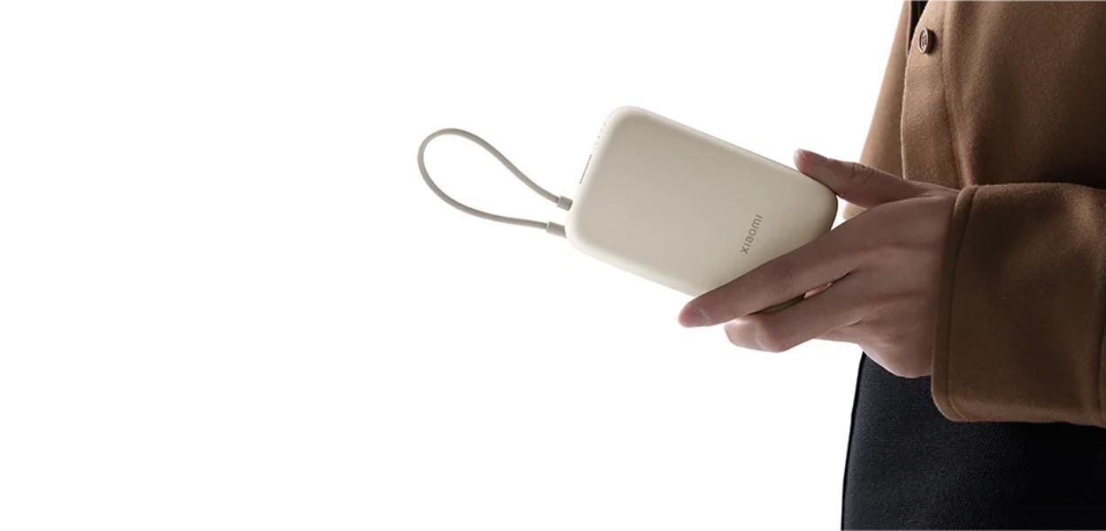 پاوربانک 10000mAh شیائومی | Mi Power Bank 10000mAh P15ZM با کابل یکپارچه USB-C و پشتیبانی از شارژ سریع دوطرفه