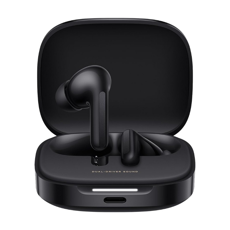 Redmi Buds 6-black هندزفری بیسیم شیائومی ردمی | Redmi Buds 6 با طراحی آکوستیک دوگانه و حذف نویز فعال