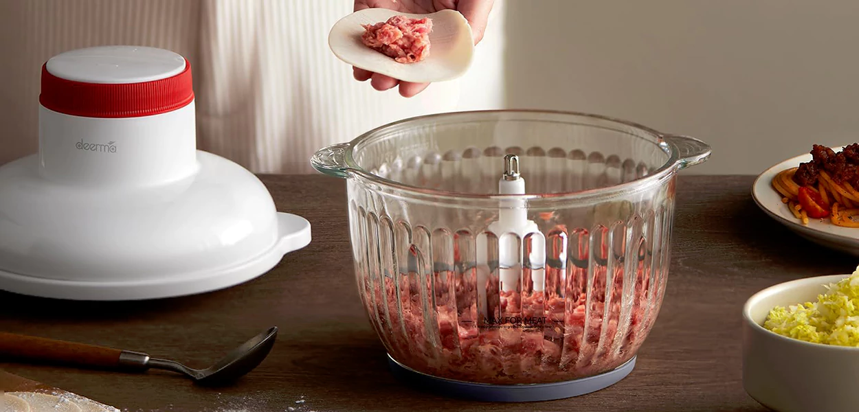 خرد کن و غذا ساز چند منظوره درما | Deerma Multifunctional Meat Grinder Food Processor JR10W