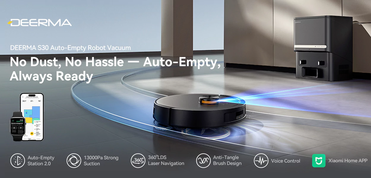 جارو رباتیک درما | Deerma S30 Robot Vacuum Cleaner