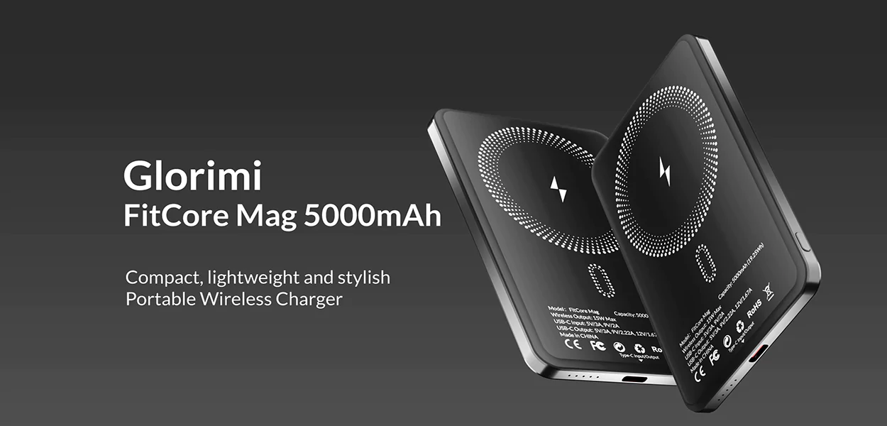 پاوربانک 5000mAh گلوریمی | Glorimi Power Bank FitCore Mag 5000mAh