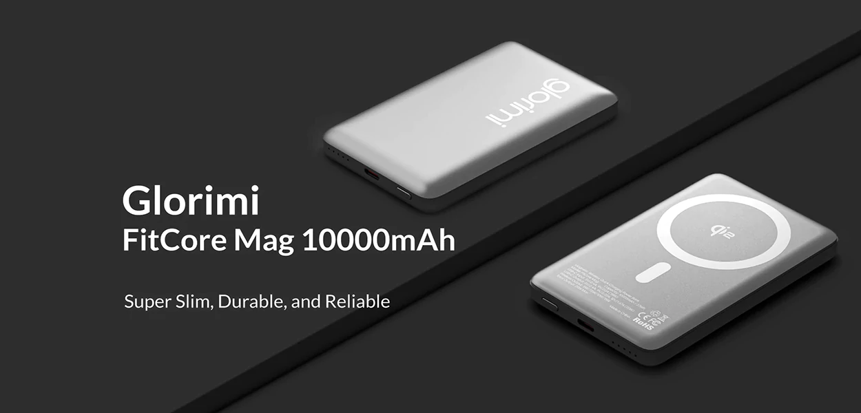 پاوربانک 10000mAh گلوریمی | Glorimi Power Bank FitCore Mag Qi2 10000mAh